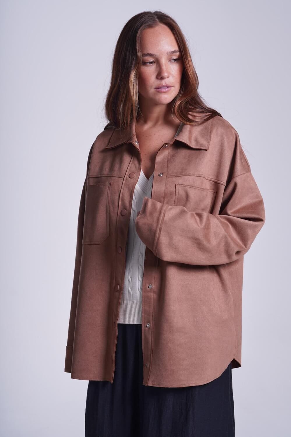 Sobrecamisa Arena camel talle unico