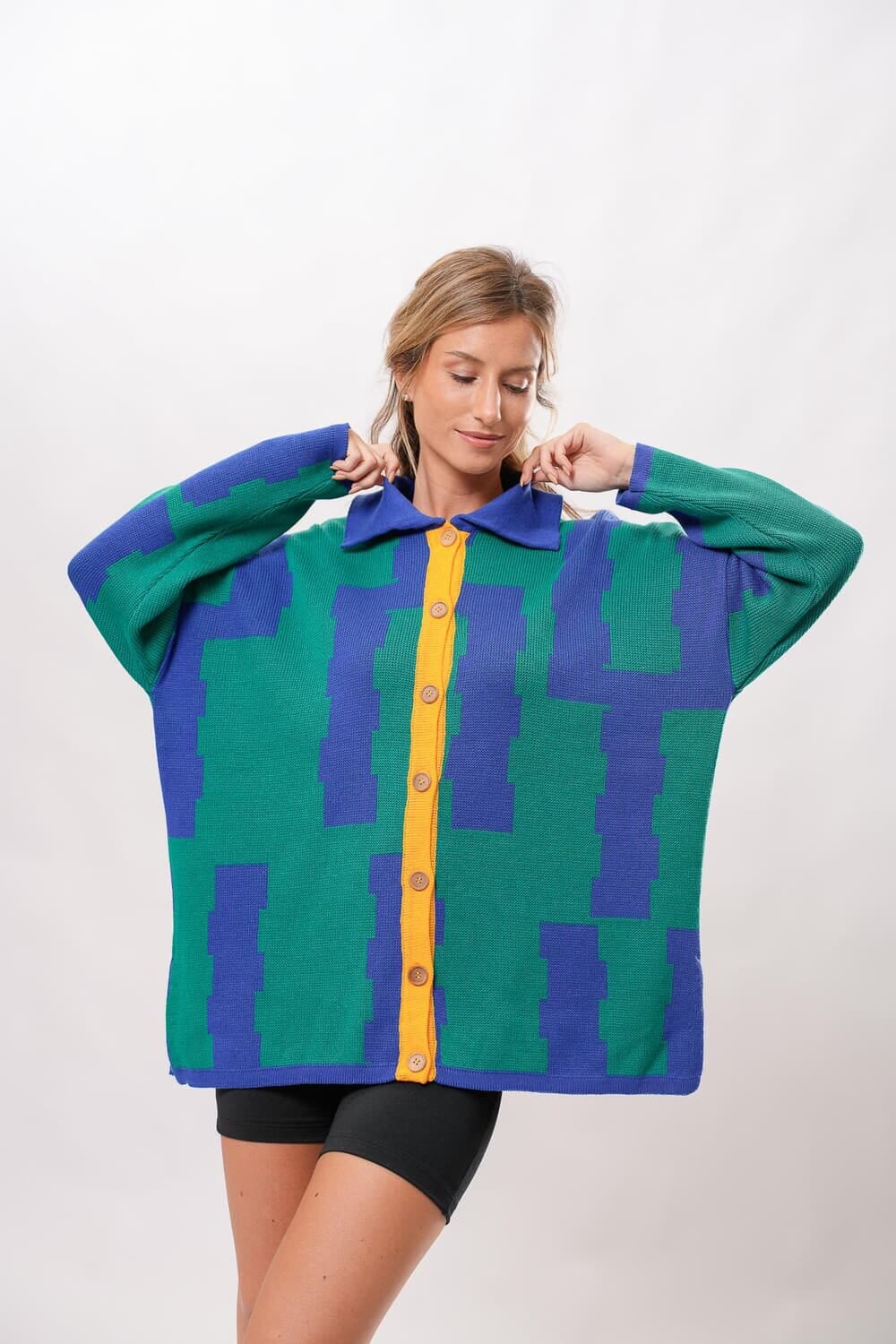 Saco Cambalache azul talle unico