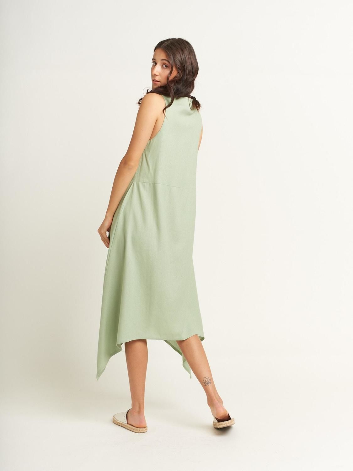 Vestido GLORIA menta m/l