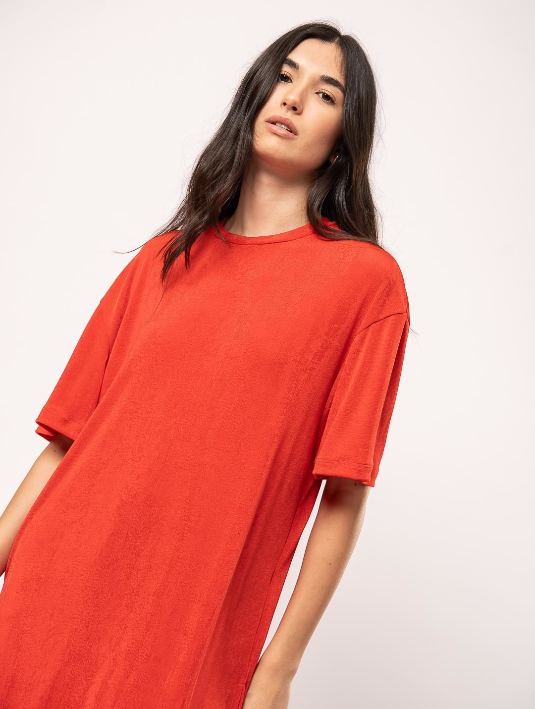 Top Muxi rojo talle unico