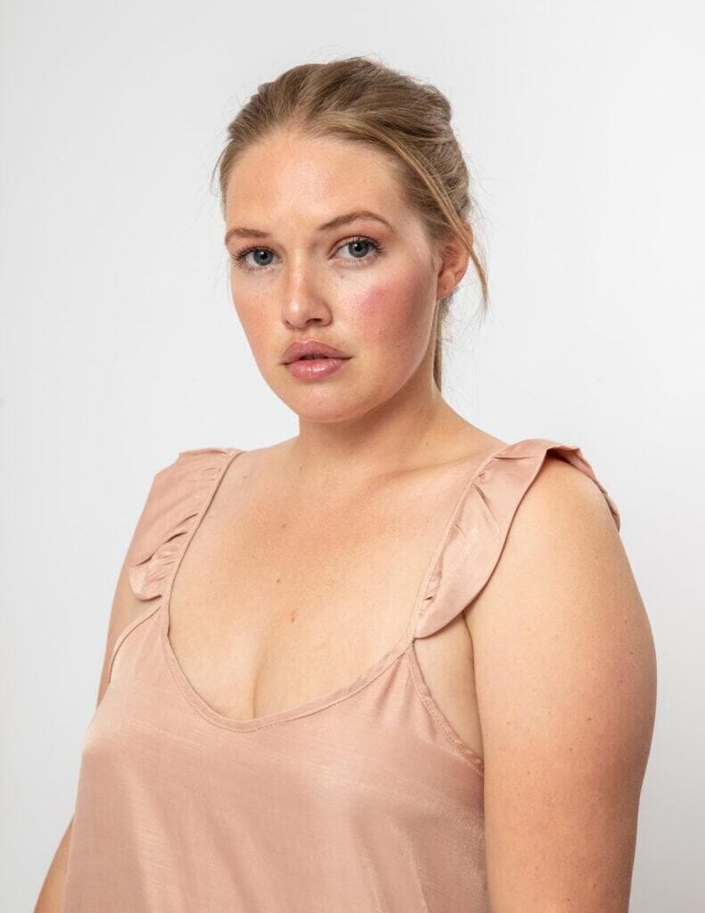 Camisón Casiopea rosado pastel 1