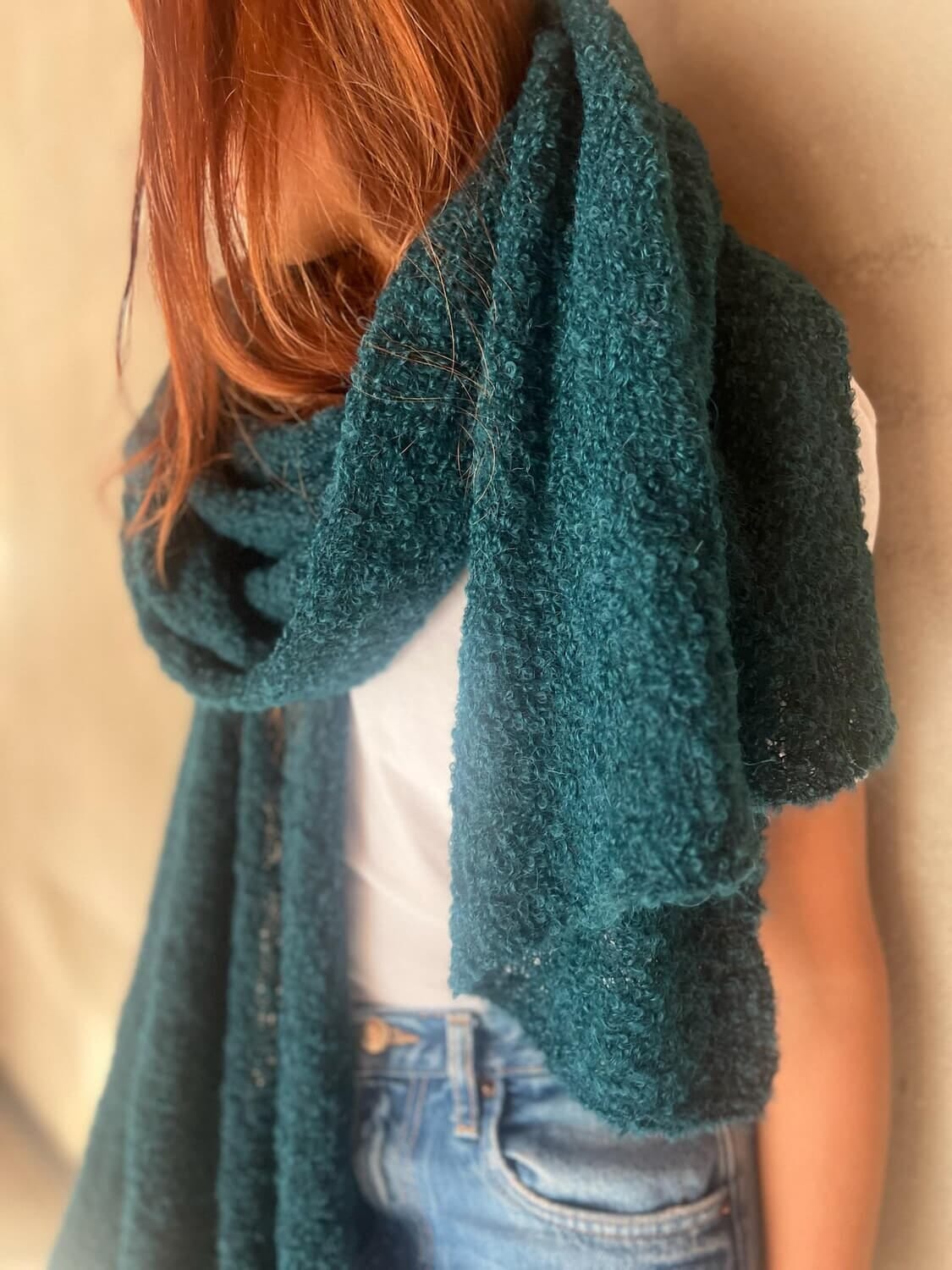Bufanda Shawl petroleo talle unico