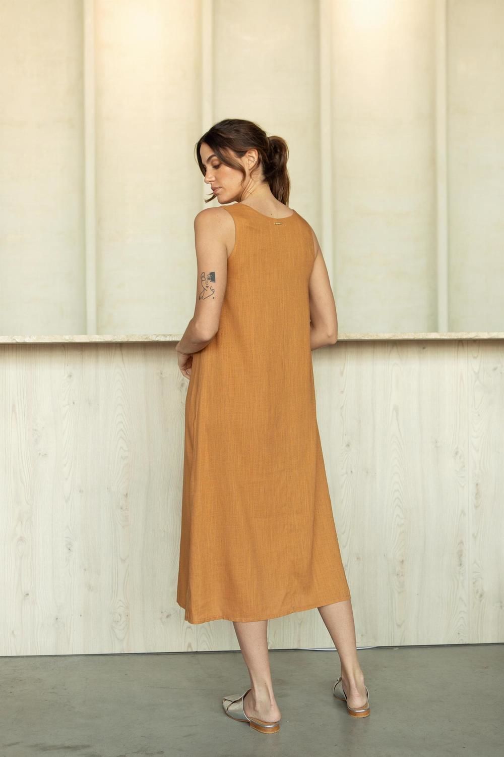 Vestido Allegra camel m