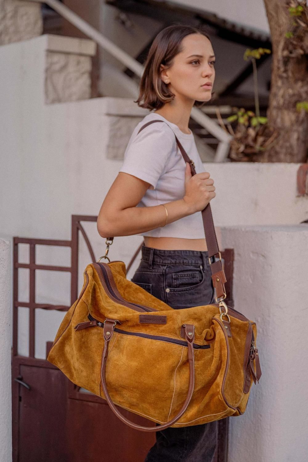 Bolso weekender Berlin tostado n/a