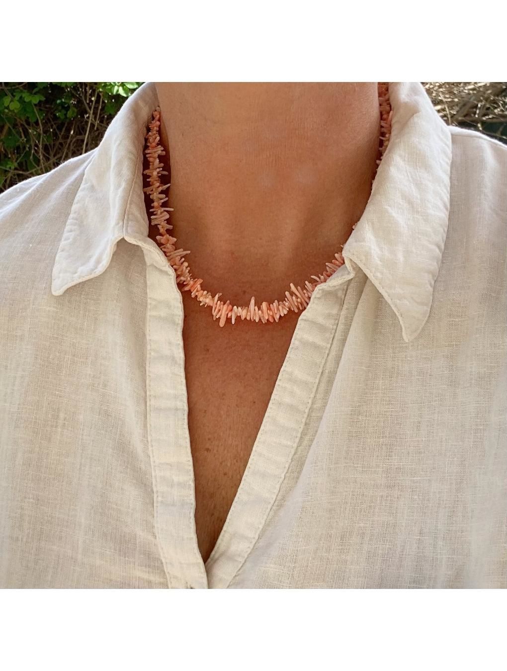 Collar CORAL de piedras naturales coral n/a