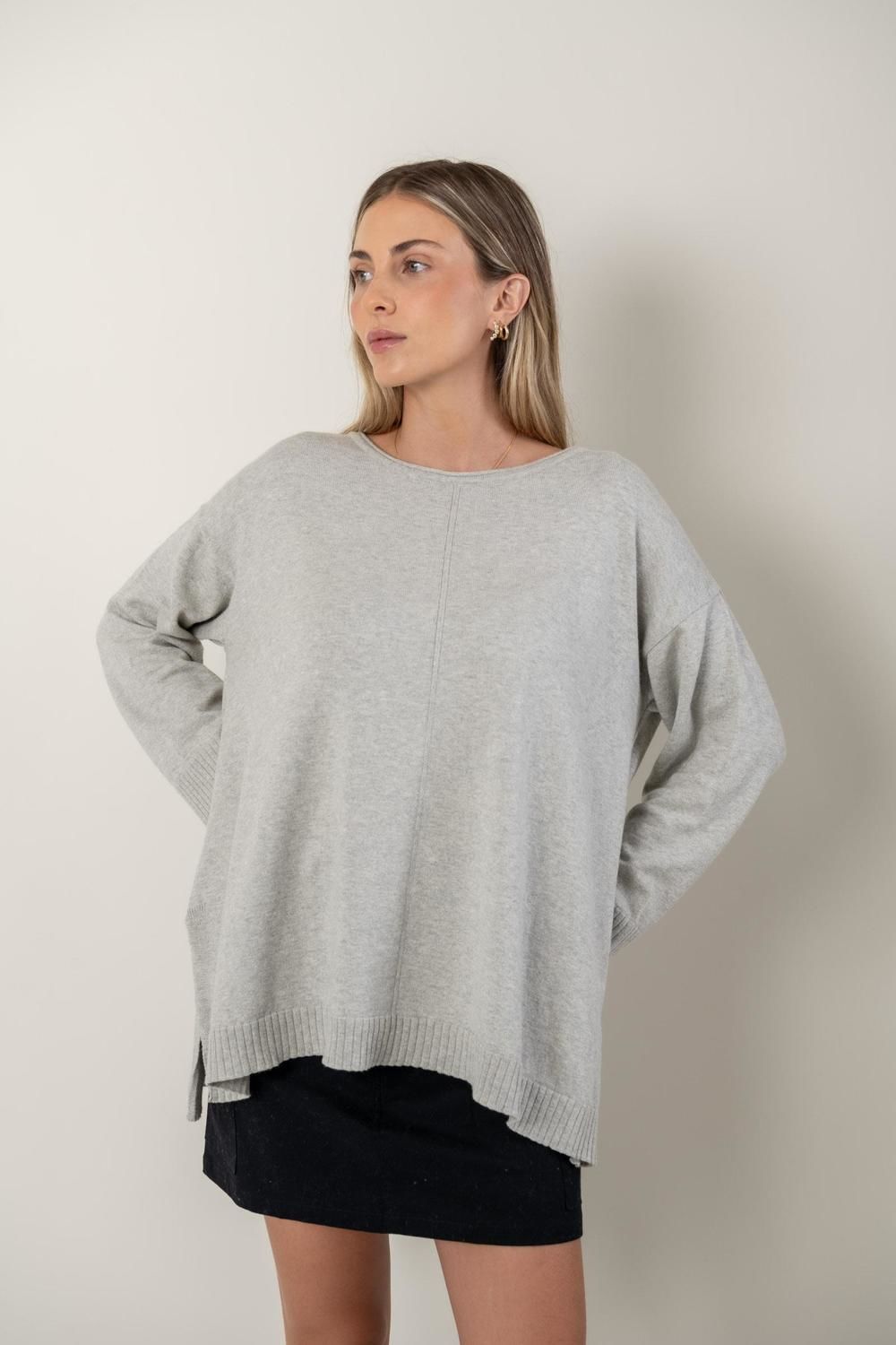 SWEATER DORIS gris talle unico