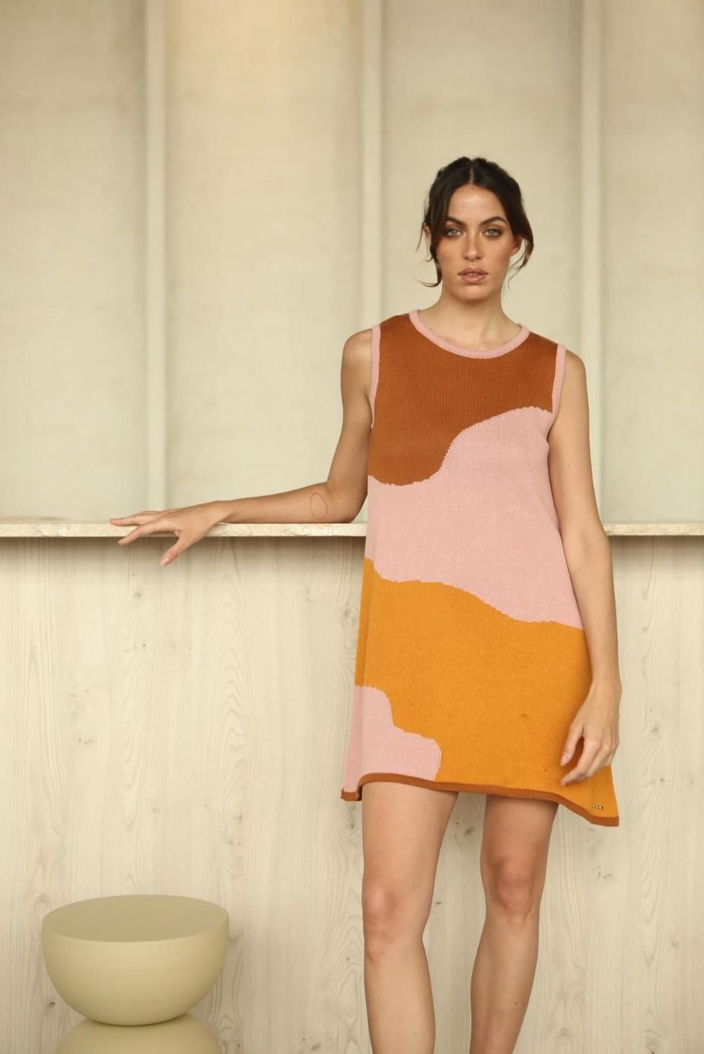 Vestido Lunar camel m