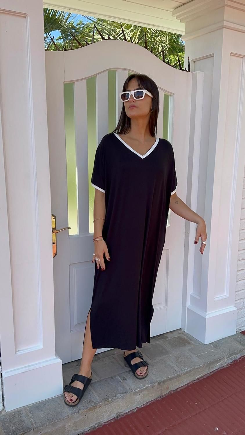 Vestido Laos negro talle unico