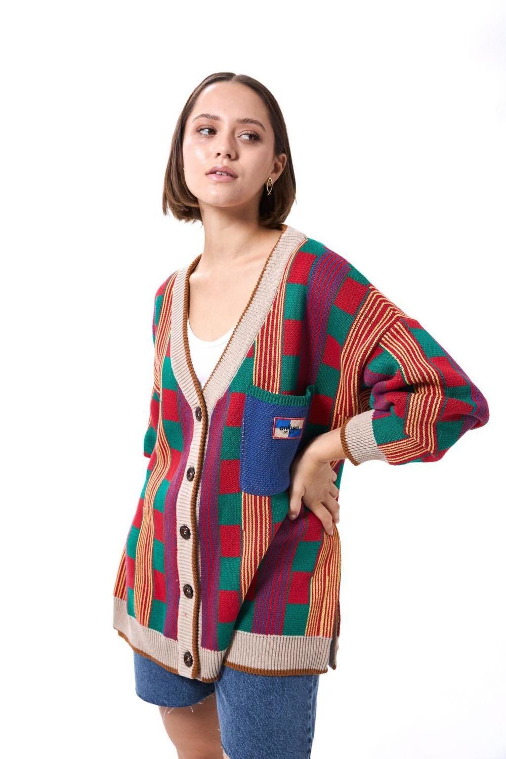 CARDIGAN RUMBO verde talle unico