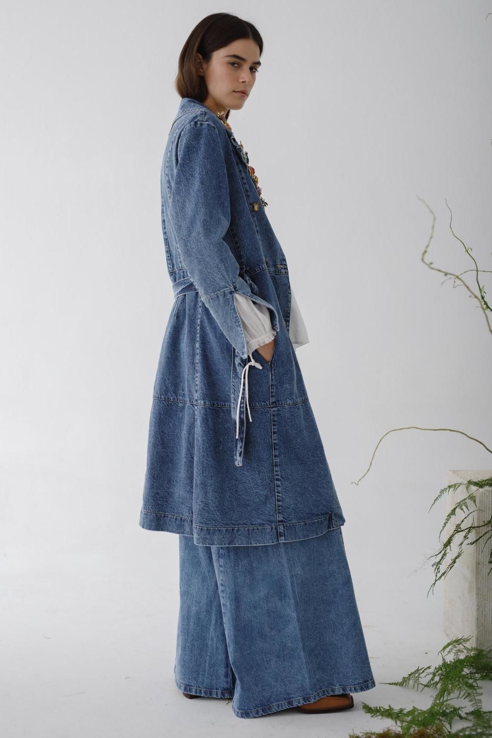 Trench Perfection Jean azul l