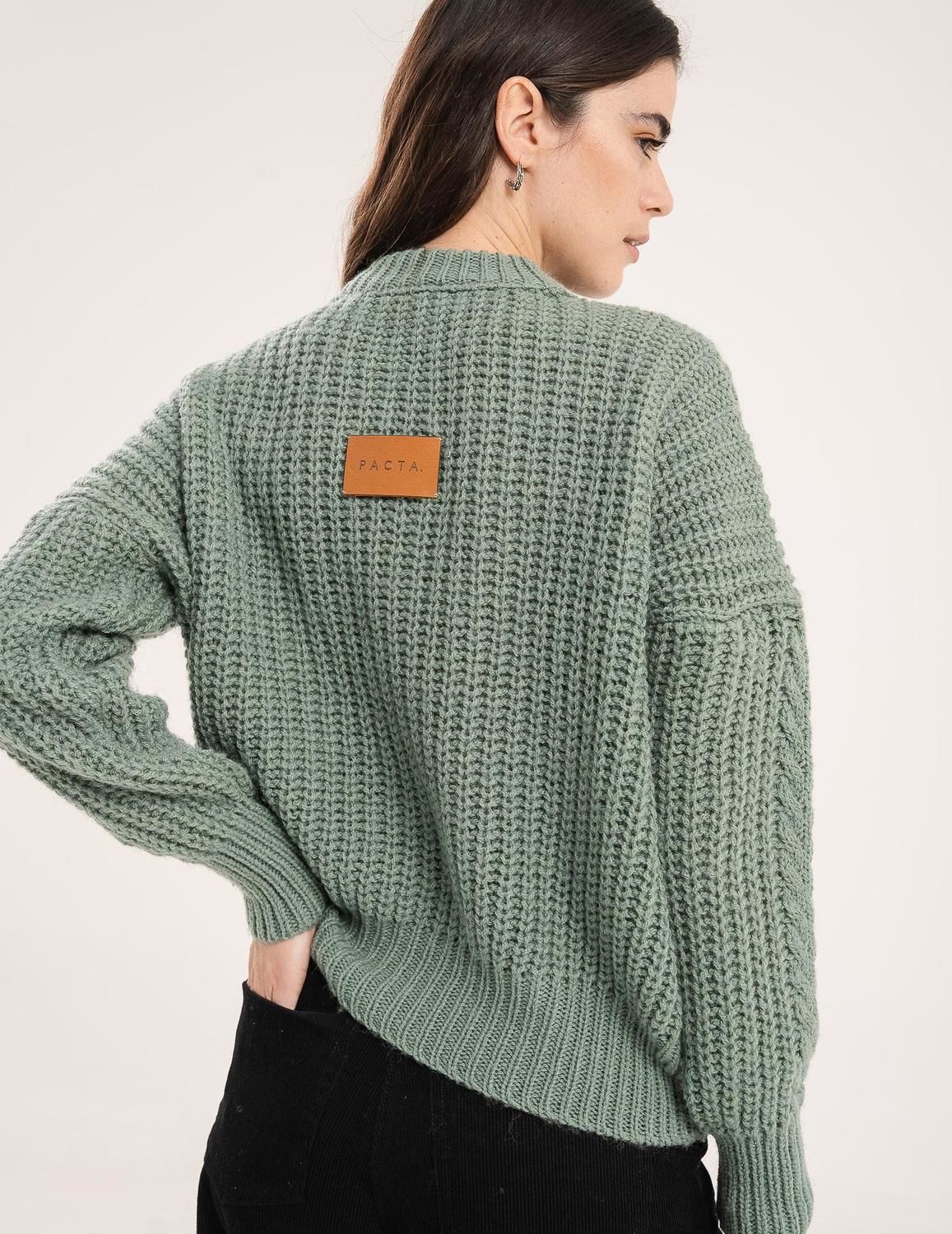 Sweater Atenas verde talle unico