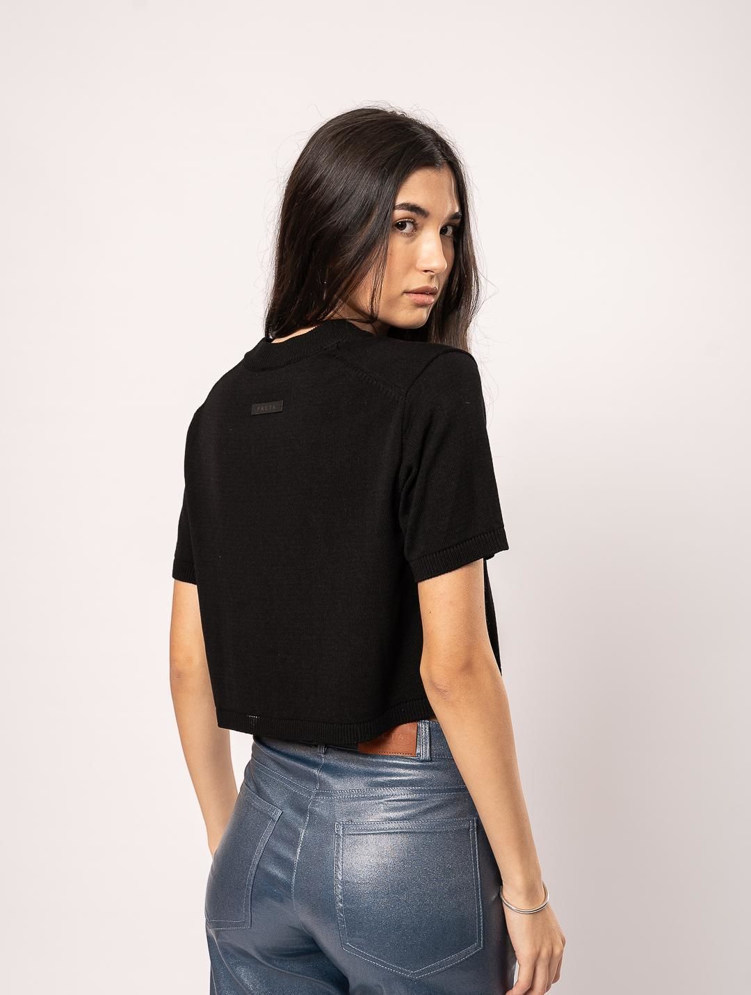 Top Alexa negro talle unico