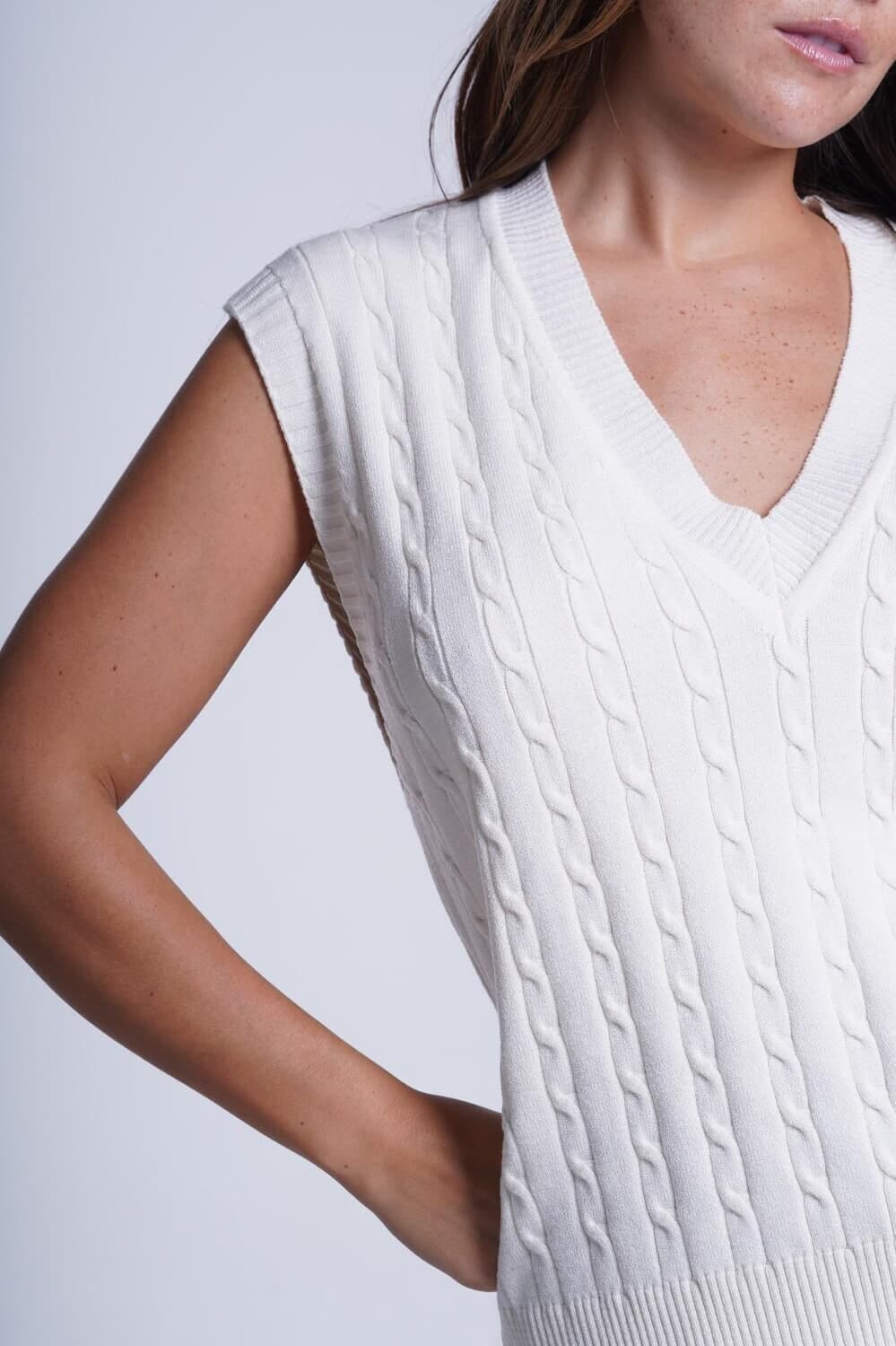Chaleco Oxford crudo talle unico