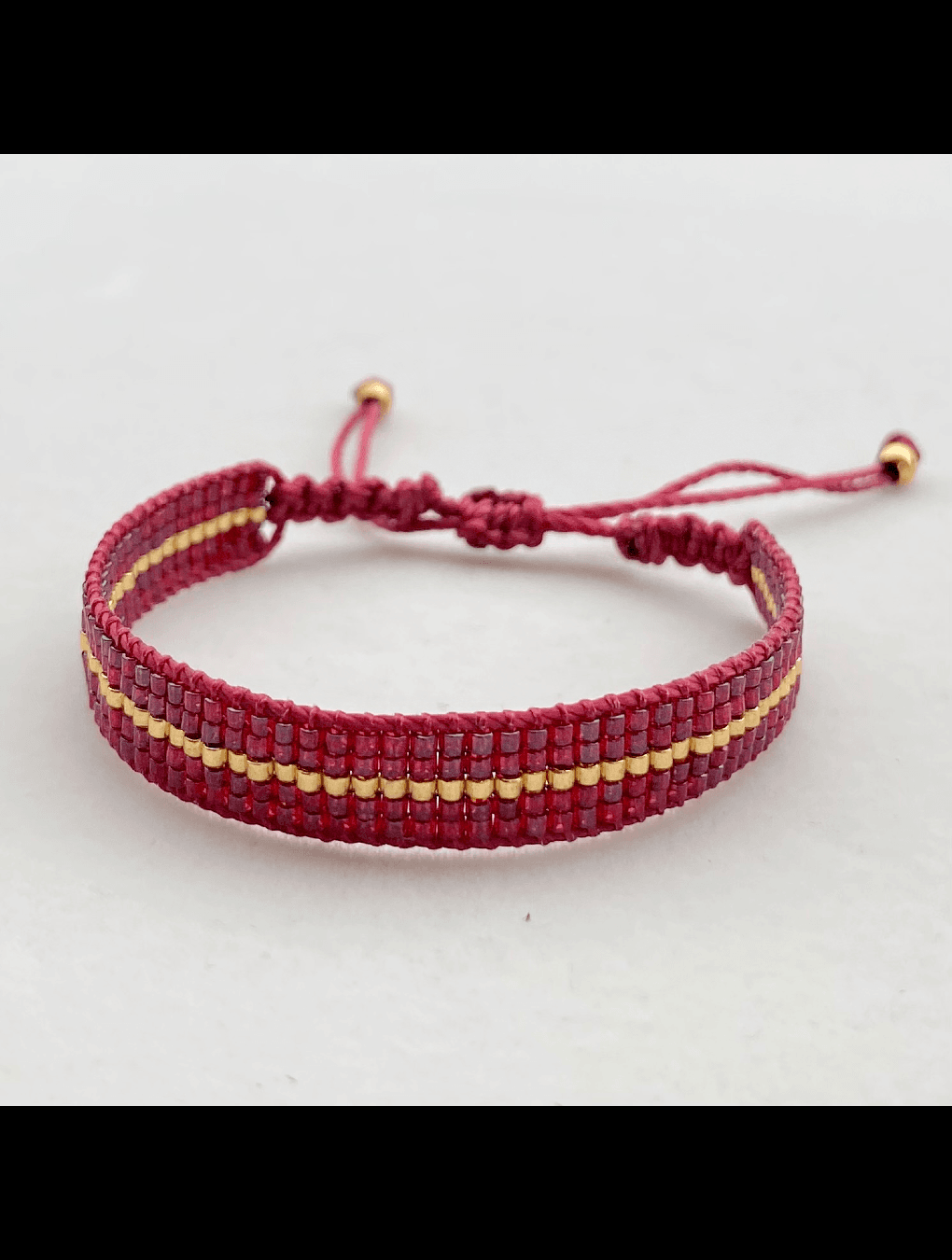 Pulsera CARO tejida bordo n/a