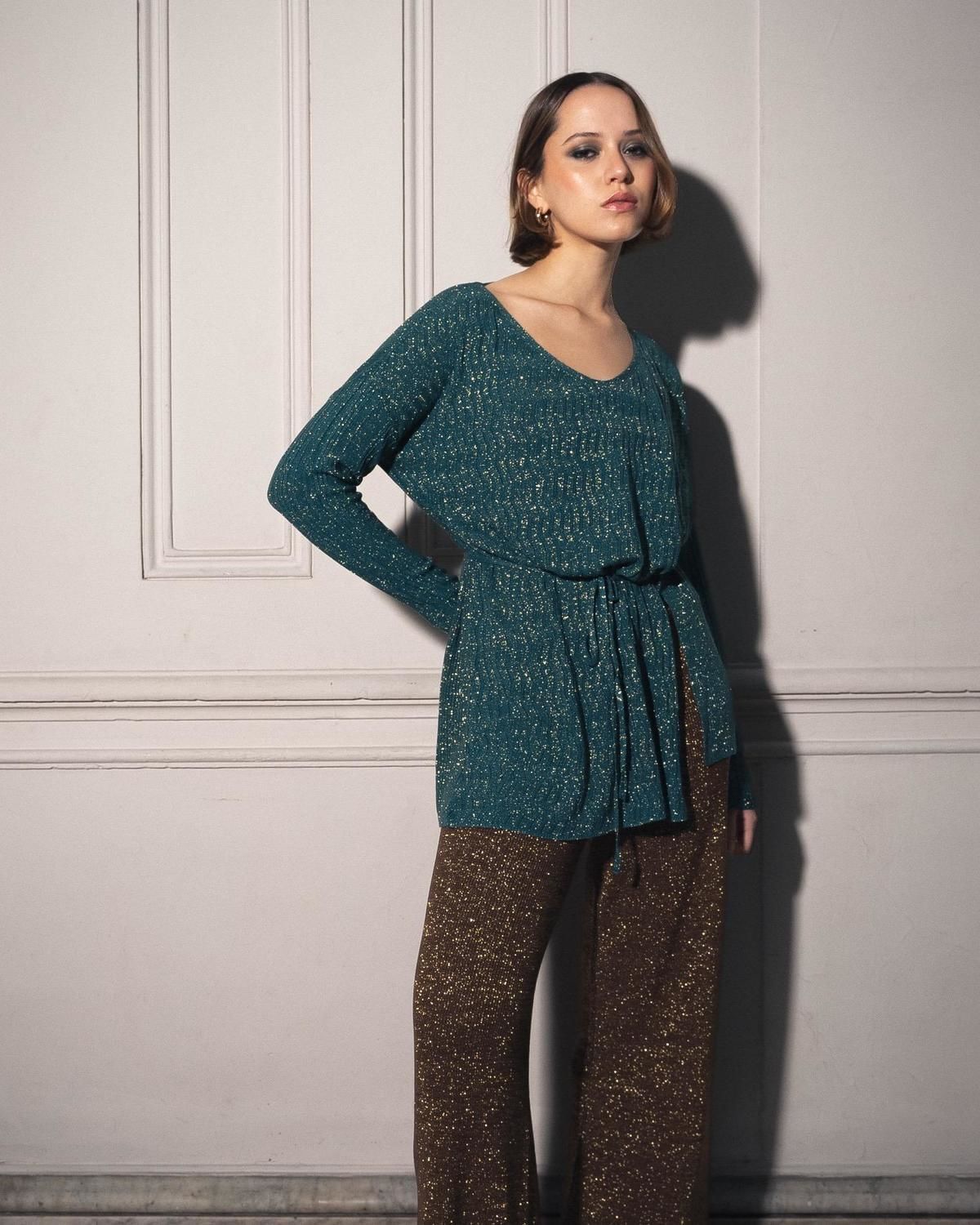 Poncho Bron FW24 verde talle unico