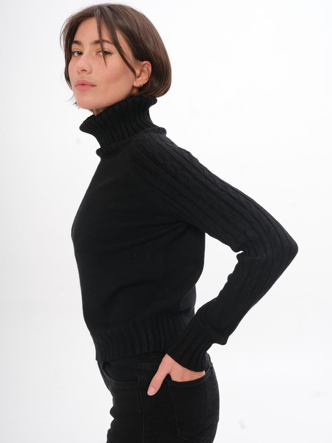 Sweater Espiga negro talle unico