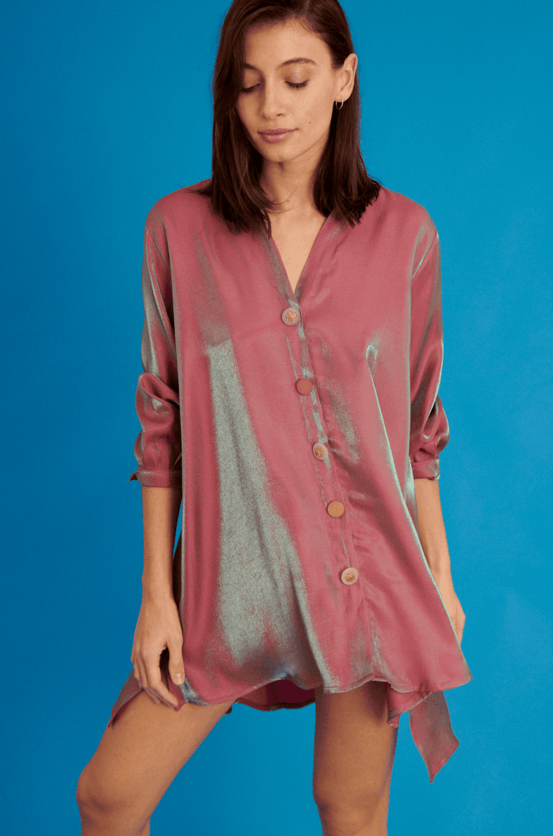 Camisa Queen fucsia talle unico