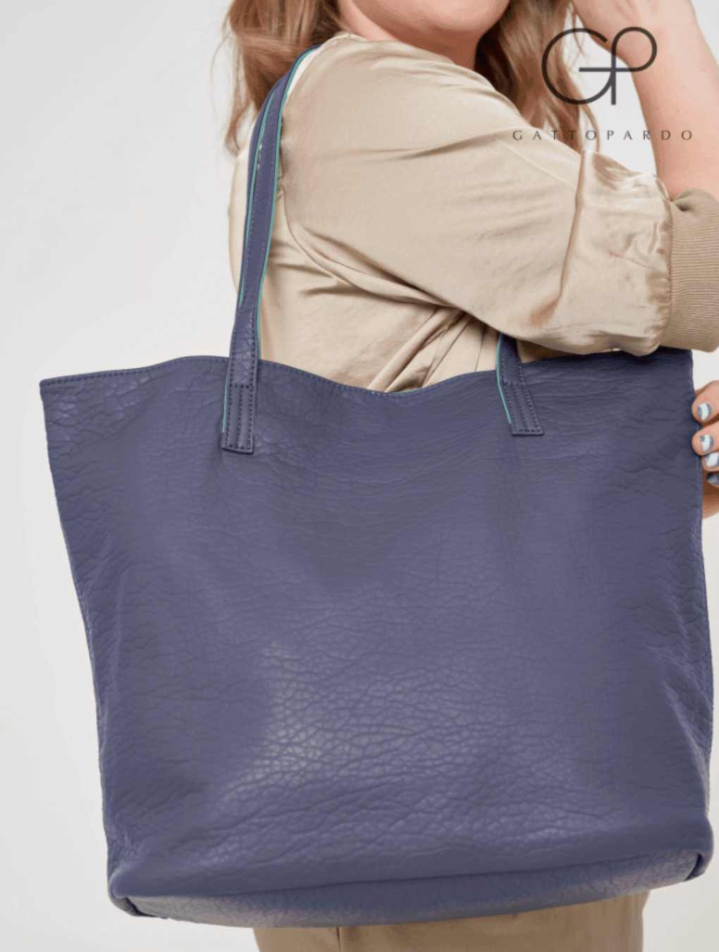 Bolso reversible azul n/a