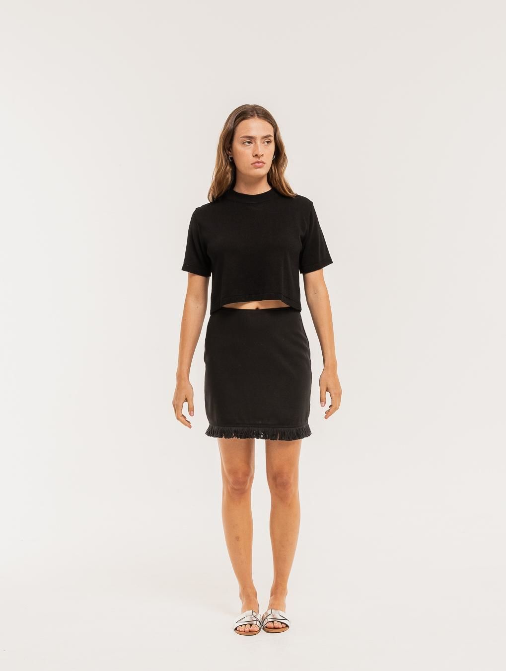 Falda Sienna negro s