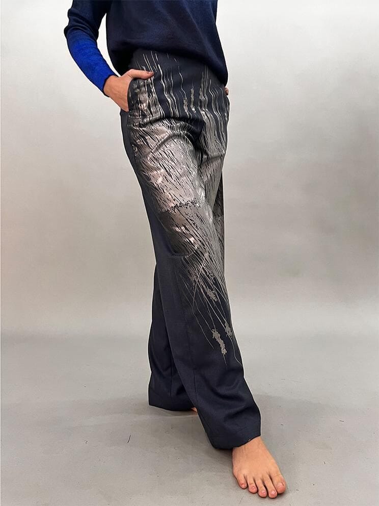 Pantalon Junco azul piedra s