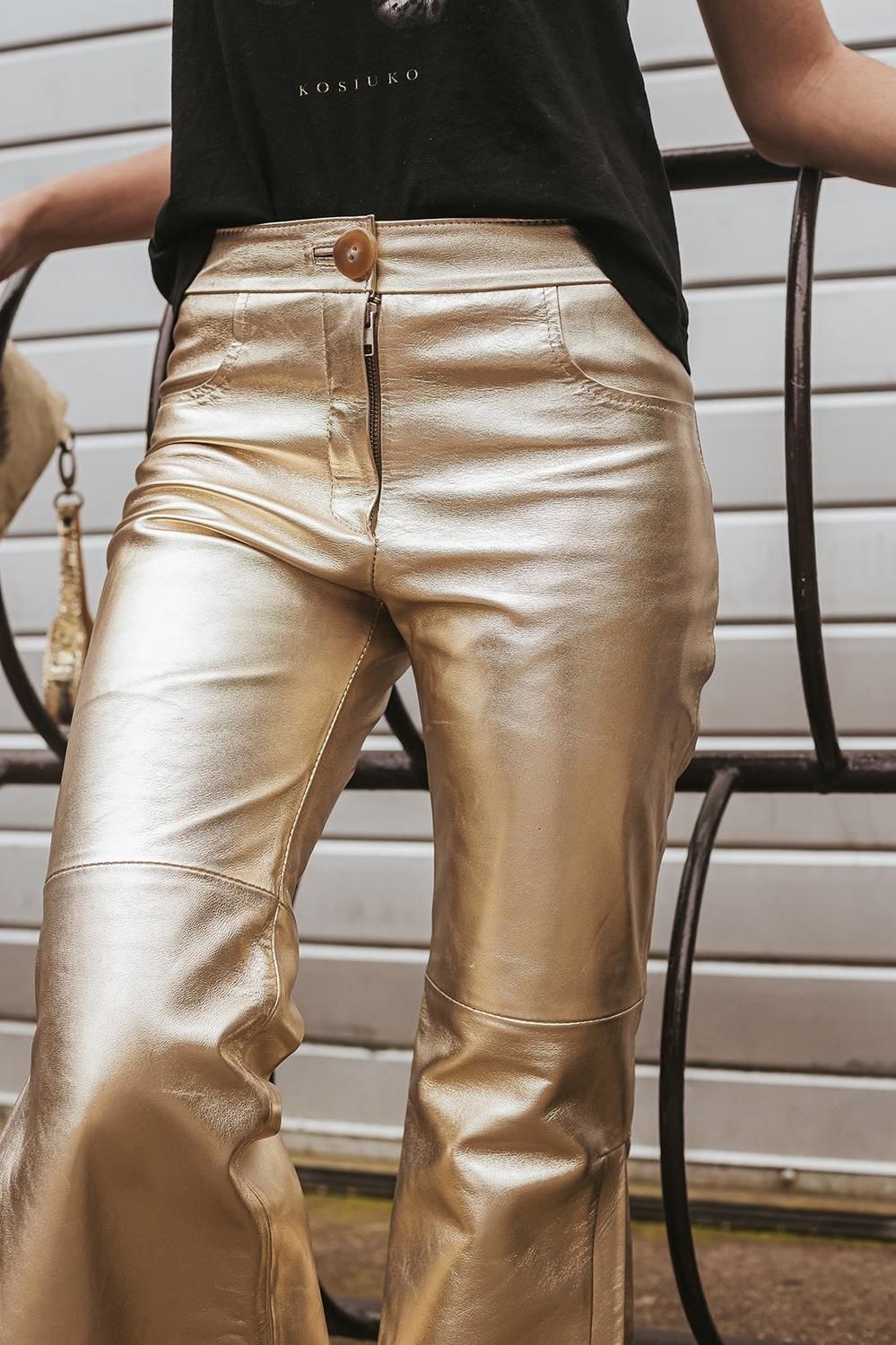 Pantalón Criollo dorado xl