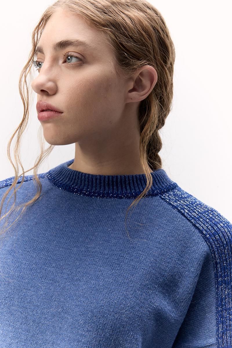 Sweater Cuore azul l