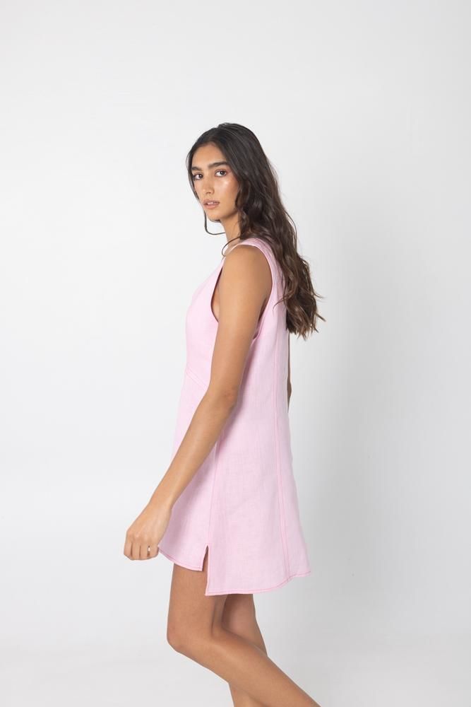 Vestido Noma Short rosado s