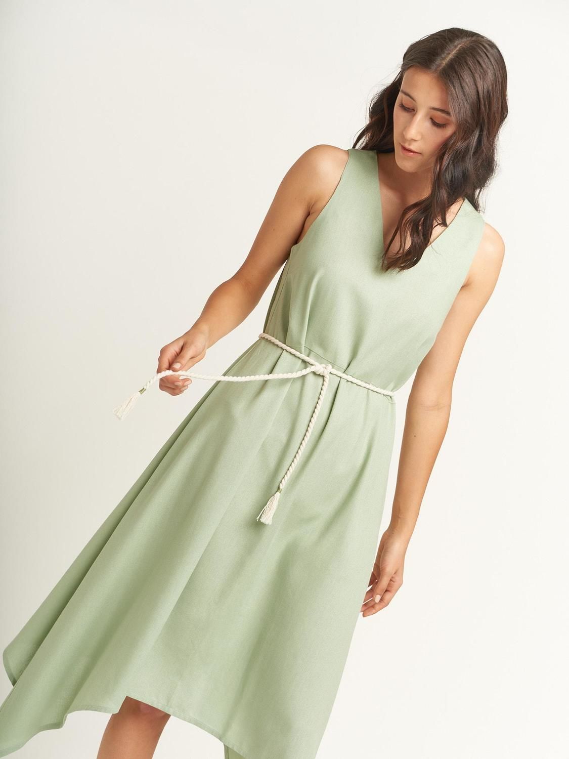 Vestido GLORIA menta m/l