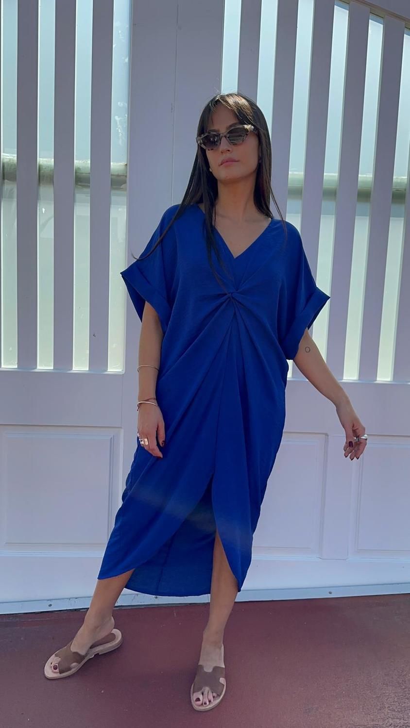 Vestido Megan azul talle unico