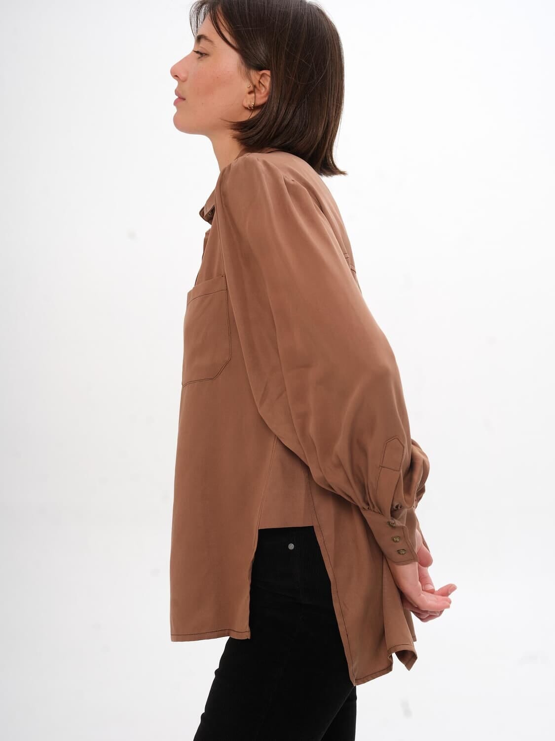 Camisa Twist marron s