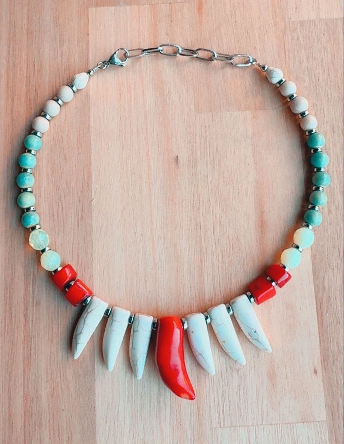 Collar Mykonos rojo n/a