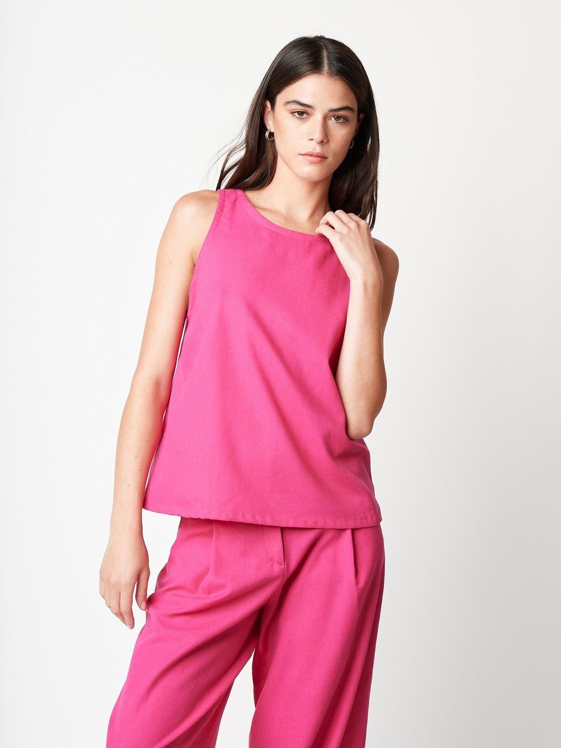 Top Flora fucsia l