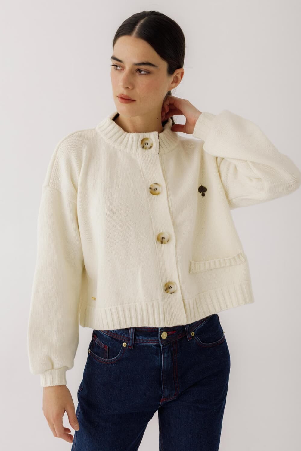 Cardigan Terro Pick blanco s