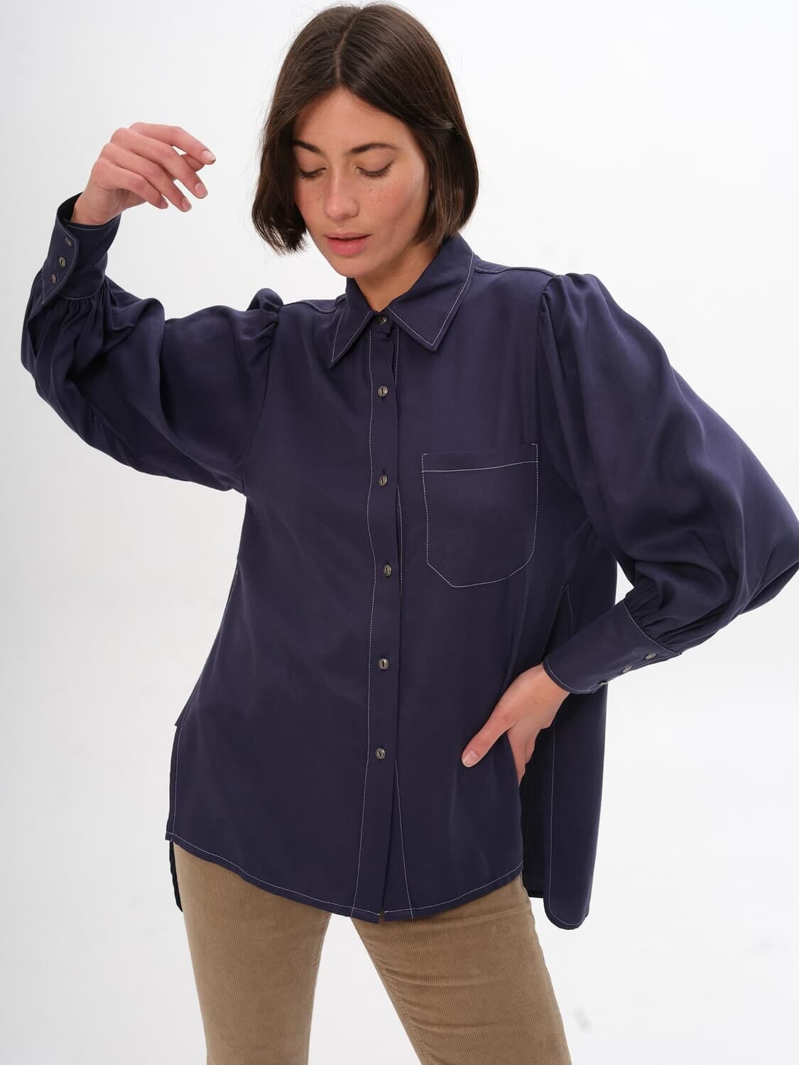 Camisa Twist azul s