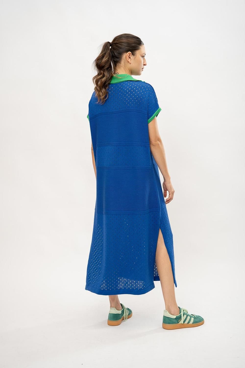 Vestido Savage long azul talle unico