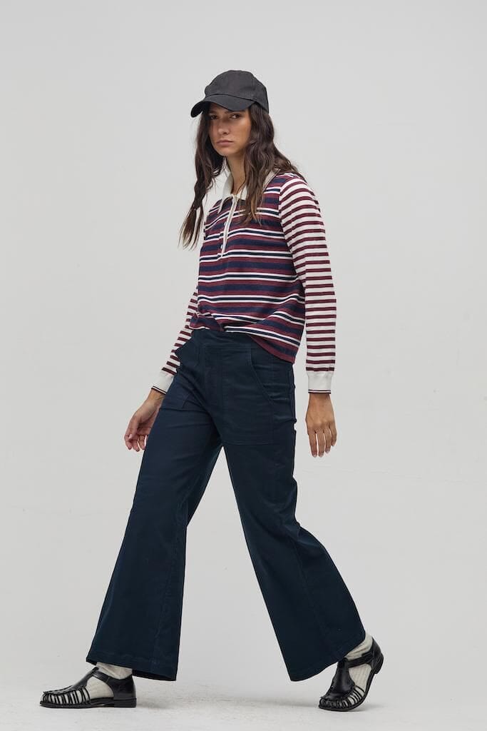 Pantalon Marlo en Canvas - Navy azul xxs