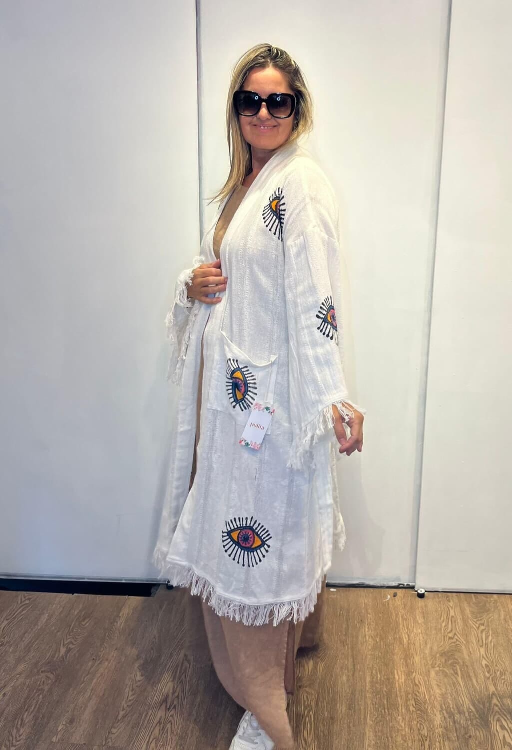 Kimono Blanco blanco talle unico