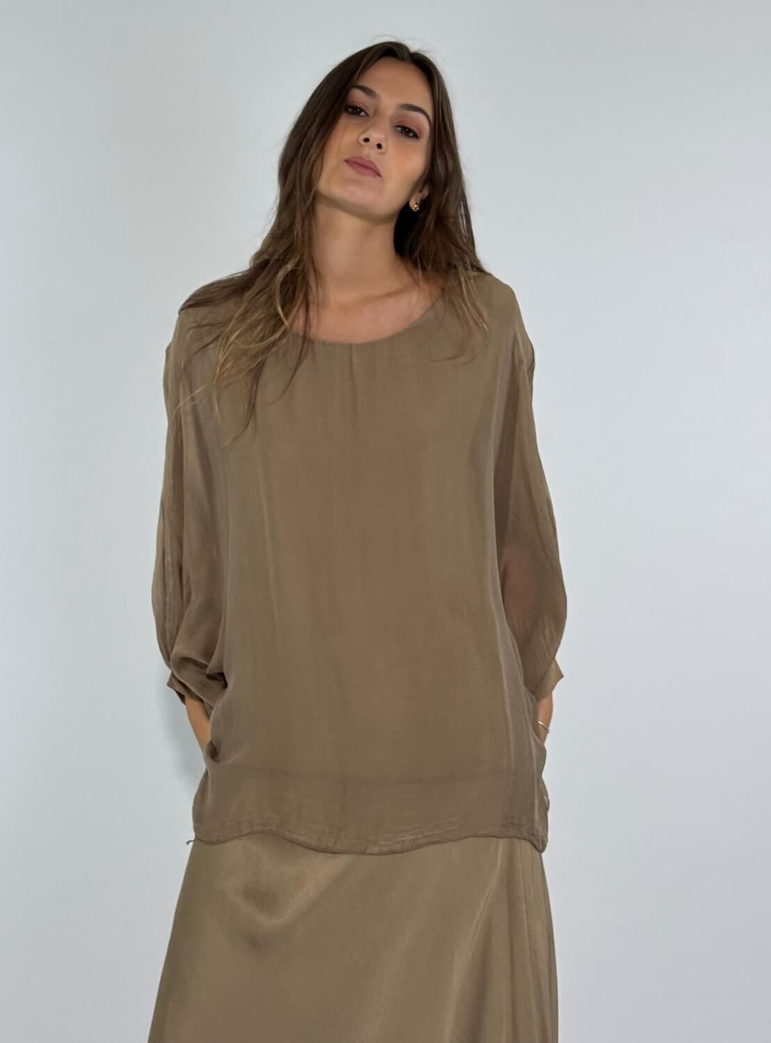 BLUSA MAIARA beige talle unico