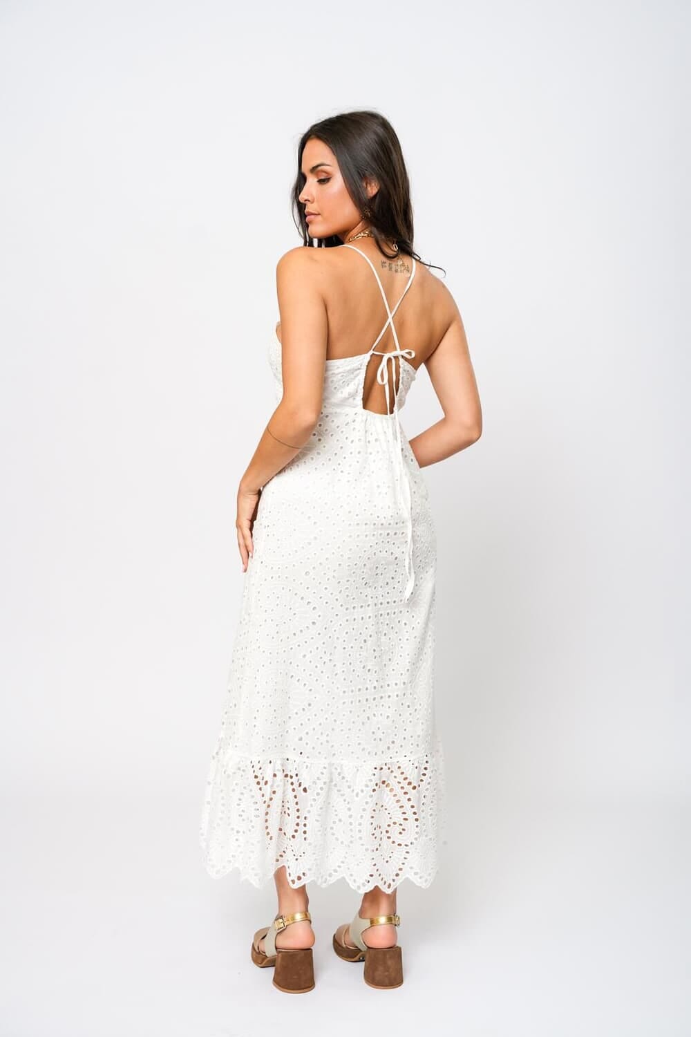 Vestido Cayo blanco talle unico