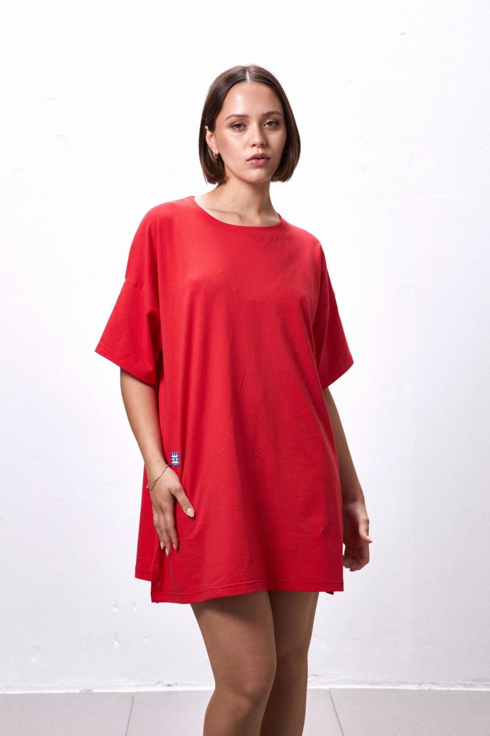 VESTIDO BASIU SHORT rojo talle unico