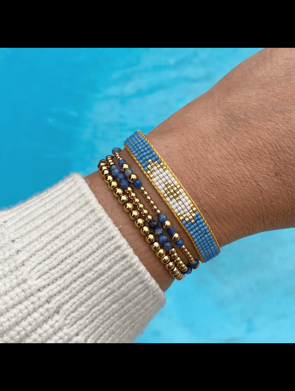 Pulsera PADUA tejida azul n/a