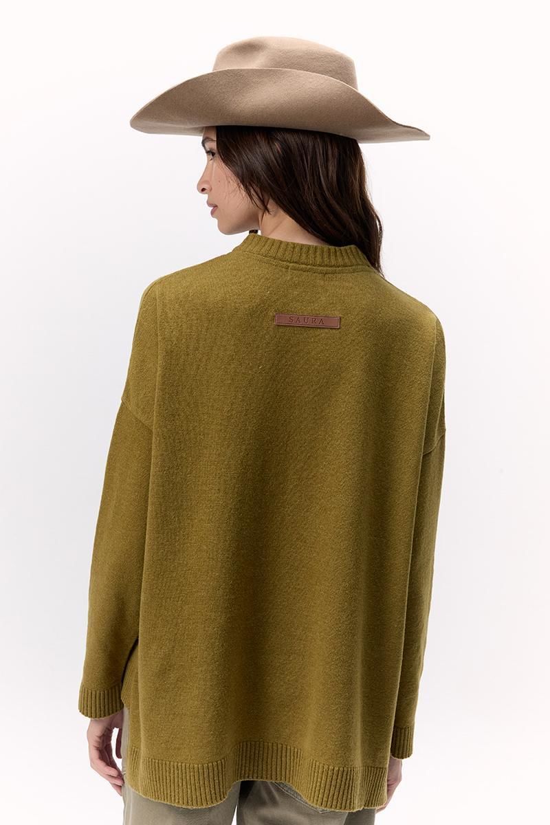 Sweater Colores verde oliva m/l