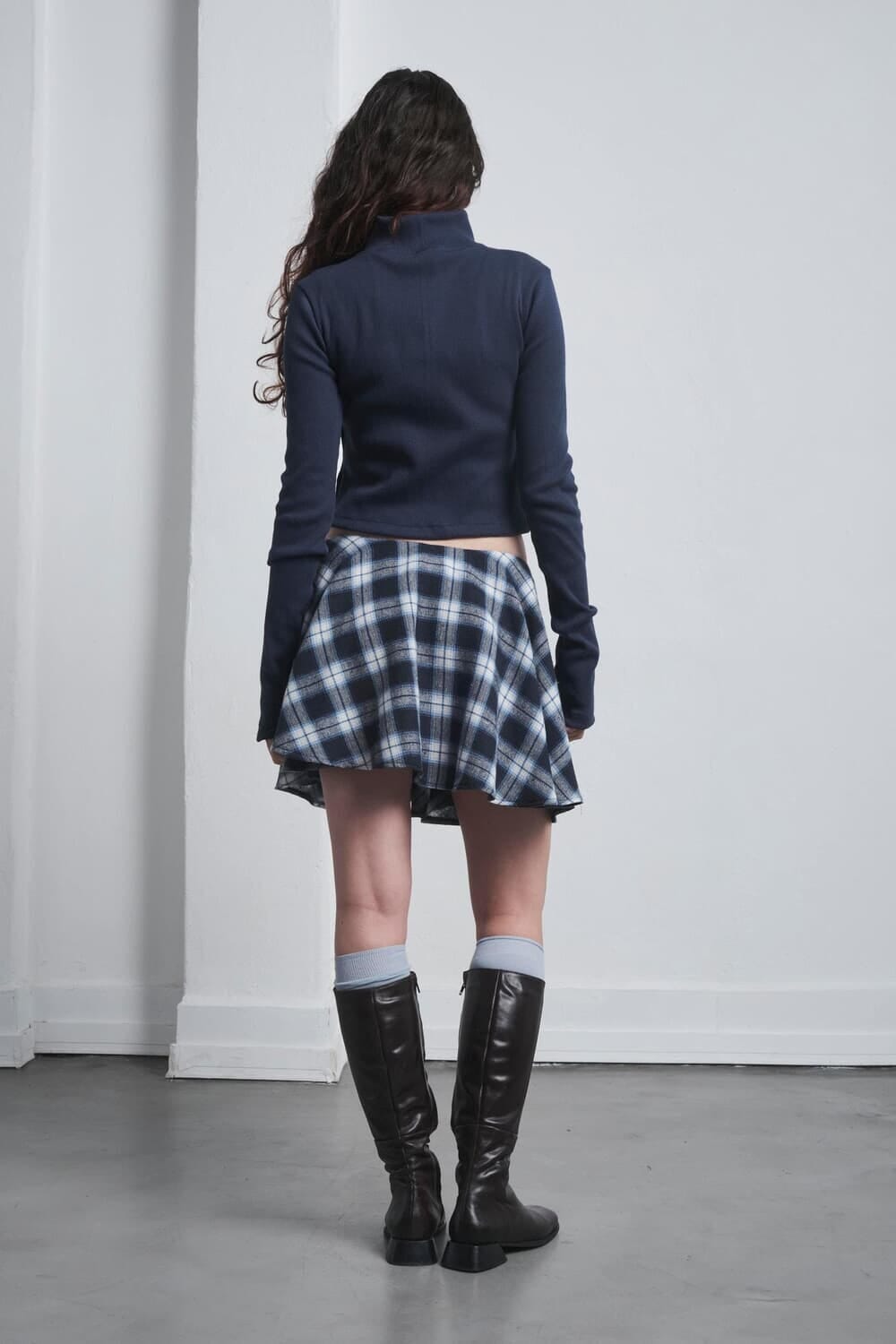 Falda mini tartan