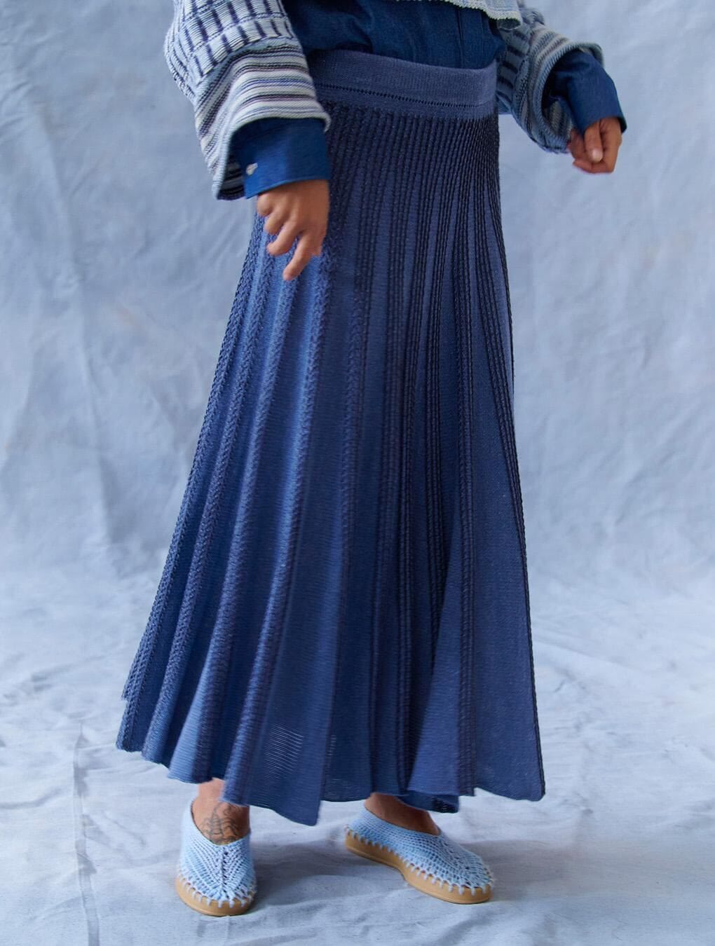 Falda Solar azul 1