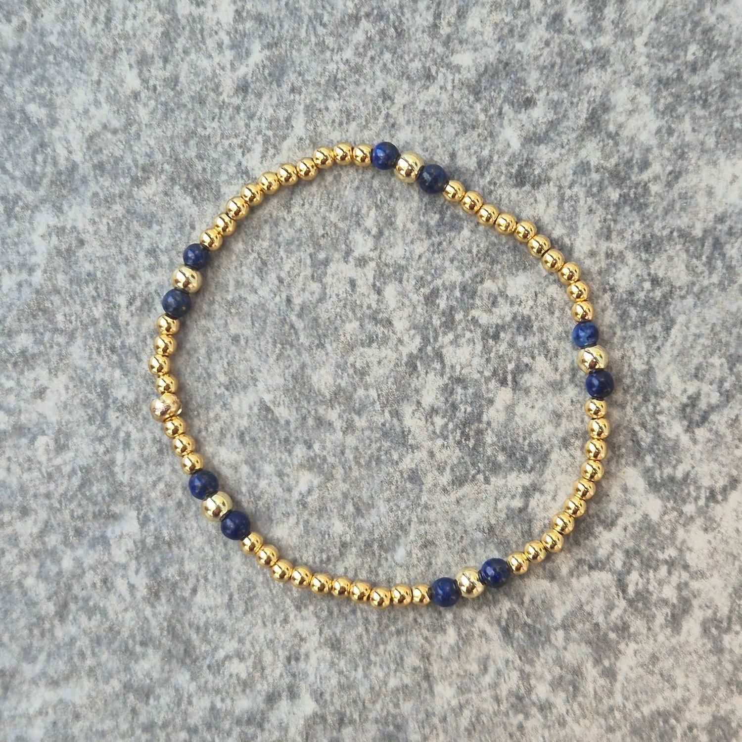 PULSERA GOLDFILLED Y PIEDRA