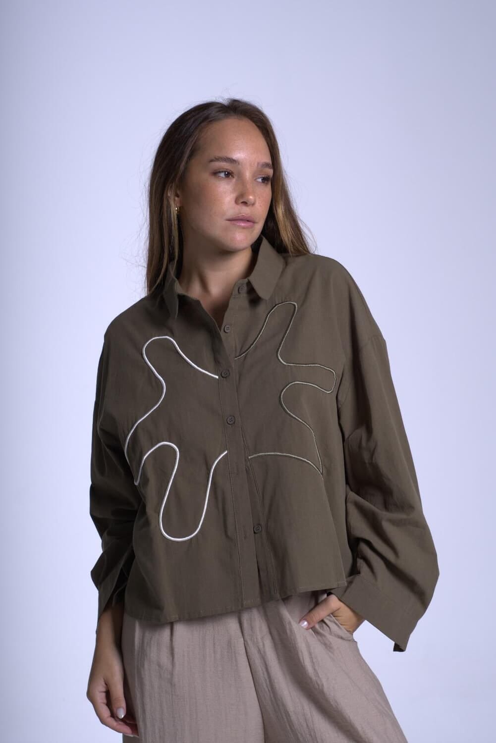 Camisa Eliot verde talle unico