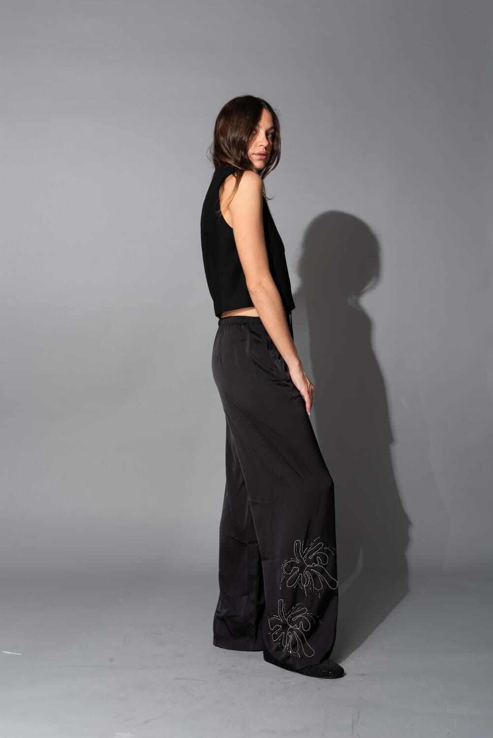 PANTALON WEEKEND BY AMBER LEBON negro m