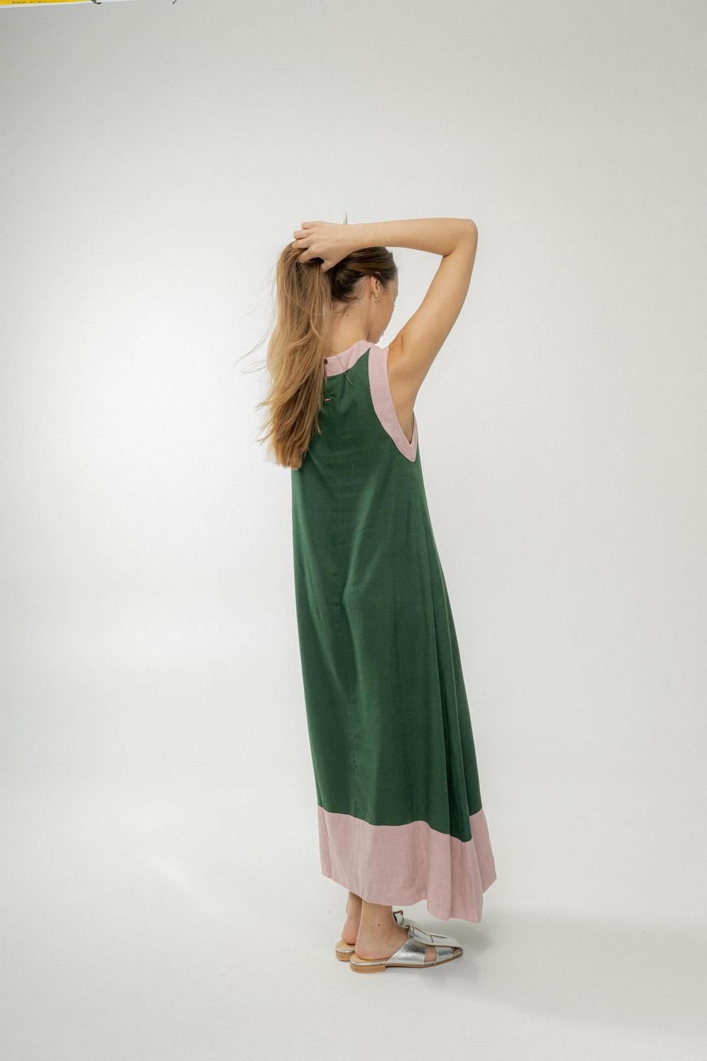 Vestido Acai Long verde l