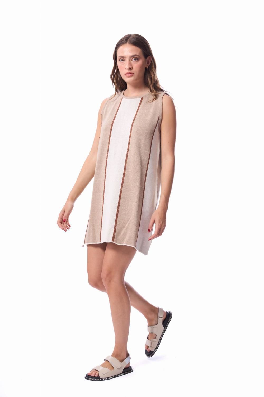 VESTIDO PUERTO beige 2