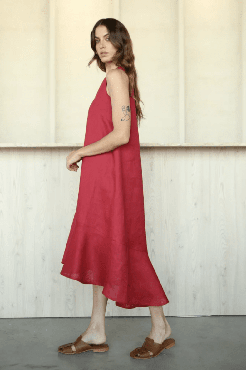 Vestido Folk Long bordo s